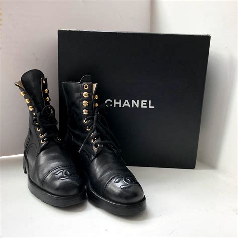 boots like chanel combat|Chanel combat boots women.